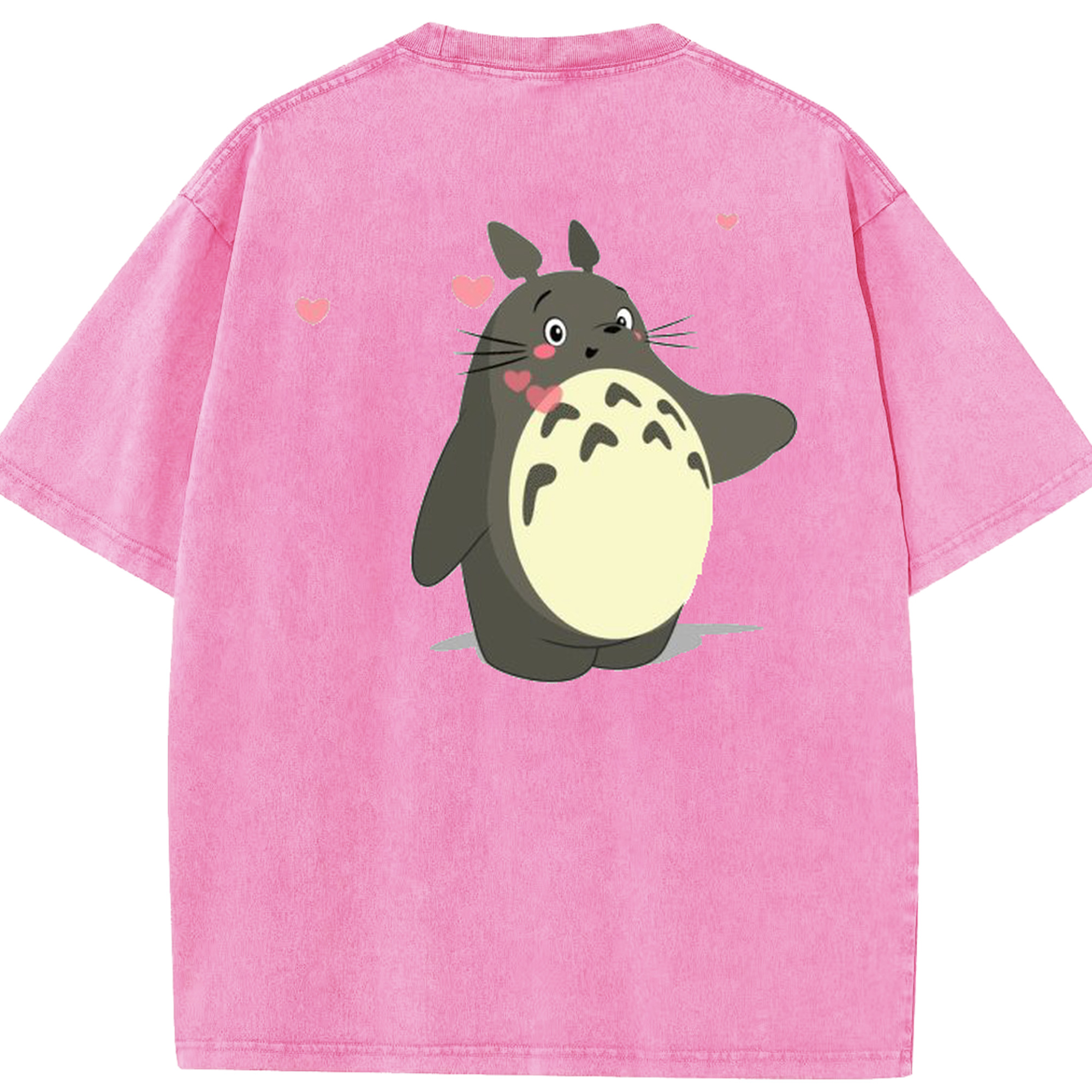 （画像用） となりのトトロ 草壁メイ 草壁サツキ My Neighbor Totoro Satsuki Kusakabe Mei Kusakabe 綿100% ヴィンテージ風 半袖Tシャツ（背面プリント）